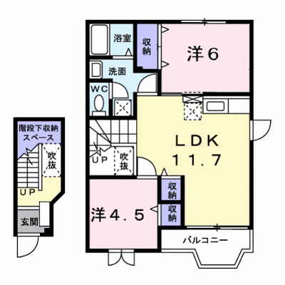 クレストールナイキ 203【管理NO：1-011798801-02030】 ★家具家電は申し込み後に搬入します★ ★2026年10月下旬入居可能★の外観画像
