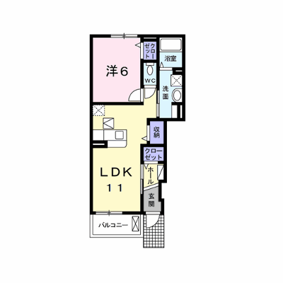 レジデンスＹＡＳＵ 102【管理NO：1-023555601-01020】 ★家具家電は申し込み後に搬入します★の外観画像