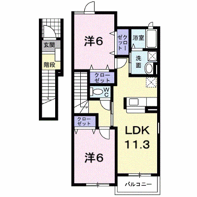 ナチュレＡＧＡＫＥⅡ 201【管理NO：1-014413701-02010】 ★家具家電は申し込み後に搬入します★ ★2026年11月上旬入居可能★の外観画像
