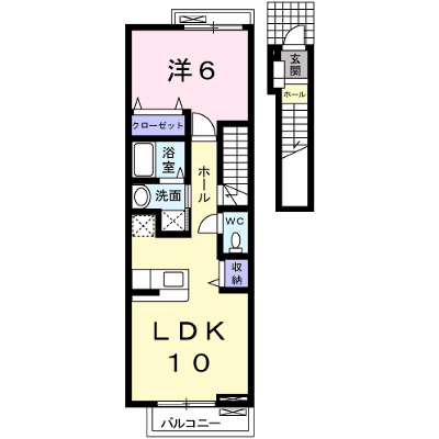 エテルナ・パーク 203【管理NO：1-011866501-02030】 ★家具家電は申し込み後に搬入します★ ★2026年11月上旬入居可能★の外観画像