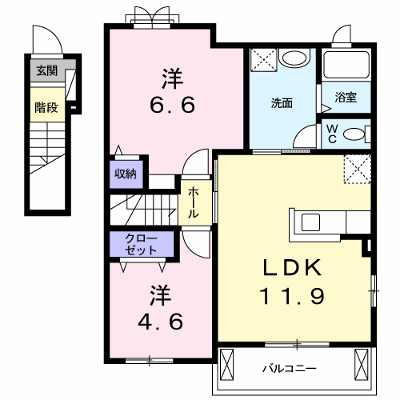 サンライズ　コート東山 201【管理NO：1-018167201-02010】 ★家具家電は申し込み後に搬入します★ ★2026年12月中旬入居可能★の外観画像