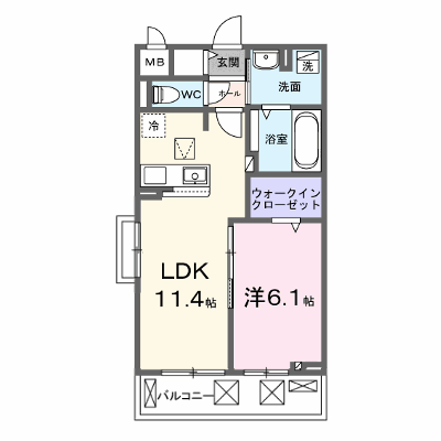エタン・ロッシ 102【管理NO：1-028089801-01020】 ★家具家電は申し込み後に搬入します★ ★2026年11月上旬入居可能★の外観画像