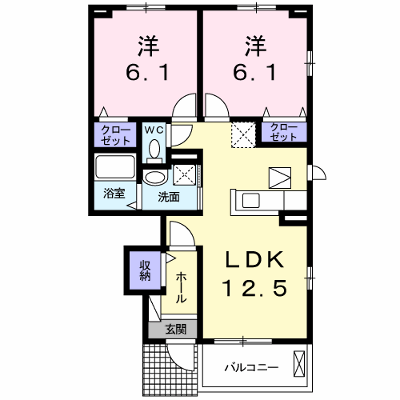 ベル・フィオーレ 106【管理NO：1-019349901-01050】 ★家具家電は申し込み後に搬入します★ ★2026年10月下旬入居可能★の外観画像