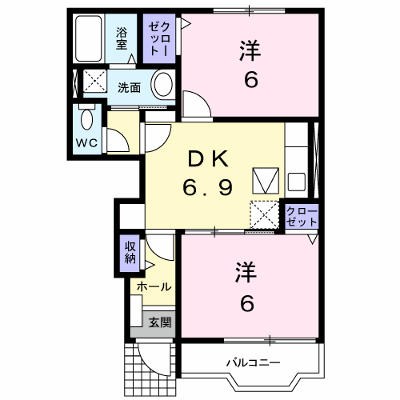 フォレスト小田中Ａ 103【管理NO：1-013234401-01030】 ★家具家電は申し込み後に搬入します★ ★2026年10月上旬入居可能★の外観画像
