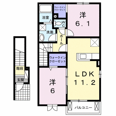 フロリスタン 205【管理NO：1-019272601-02040】 ★家具家電は申し込み後に搬入します★ ★2026年11月中旬入居可能★の外観画像