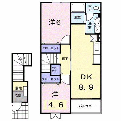 ラッフィナートＣ 203【管理NO：1-011941701-02030】 ★家具家電は申し込み後に搬入します★ ★2026年11月下旬入居可能★の外観画像