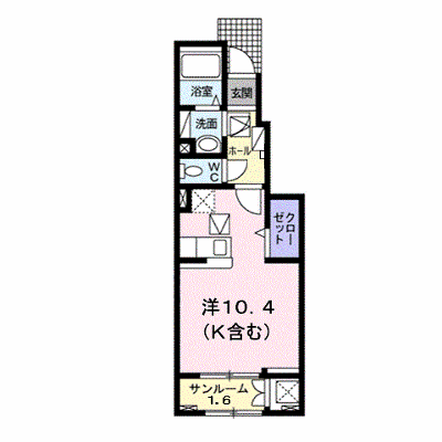 アクアリザイア 105【管理NO：1-024552201-01050】 ★家具家電は申し込み後に搬入します★ ★2026年11月中旬入居可能★の外観画像
