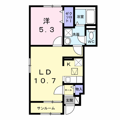 クレール亀山 101【管理NO：1-028846001-01010】 ★家具家電は申し込み後に搬入します★ ★2027年02月中旬入居可能★の外観画像
