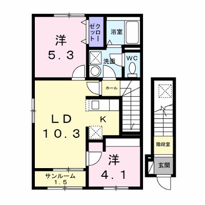 大林１丁目アパート 201【管理NO：1-028841601-02010】 ★家具家電は申し込み後に搬入します★ ★2027年03月中旬入居可能★の外観画像