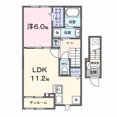 カーサ・アルバ 202【管理NO：1-028047001-02020】 ★家具家電は申し込み後に搬入します★ ★2026年11月中旬入居可能★の外観画像