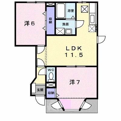クレストール三池 102【管理NO：1-009325401-01020】 ★家具家電は申し込み後に搬入します★ ★2026年10月中旬入居可能★の外観画像