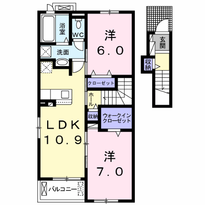 ラッフィナート　カーサ 205【管理NO：1-024852501-02050】 ★家具家電は申し込み後に搬入します★ ★2026年09月下旬入居可能★の外観画像