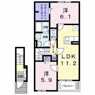 ファミール・桜 202【管理NO：1-024916801-02020】 ★家具家電は申し込み後に搬入します★ ★2026年11月中旬入居可能★の外観画像