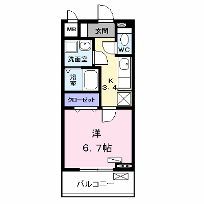 コンフォート・テラス 303【管理NO：1-021347701-03030】 ★家具家電は申し込み後に搬入します★の外観画像