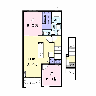 グランシュールＷＥＳＴ　Ⅱ 202【管理NO：1-020665901-02020】 ★家具家電は申し込み後に搬入します★ ★2026年11月中旬入居可能★の外観画像