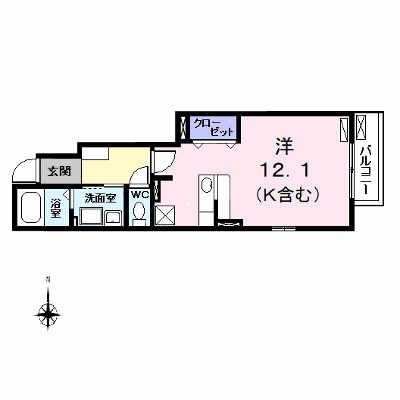 シャイン泉 102【管理NO：1-018556501-01020】 ★家具家電は申し込み後に搬入します★ ★2026年10月中旬入居可能★の外観画像