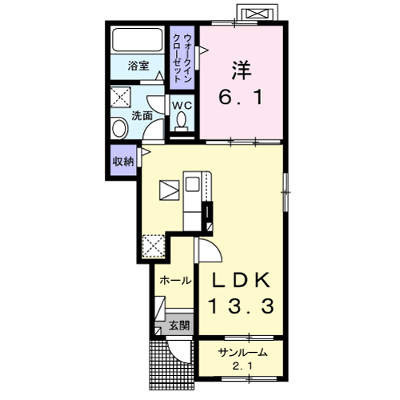 セレーノ箕輪 104【管理NO：1-027216501-01040】 ★家具家電は申し込み後に搬入します★ ★2026年11月上旬入居可能★の外観画像