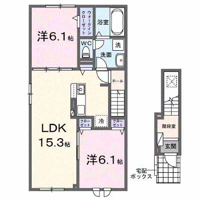 ビバ　ラポール 201【管理NO：1-027697201-02010】 ★家具家電は申し込み後に搬入します★ ★2026年11月中旬入居可能★の外観画像