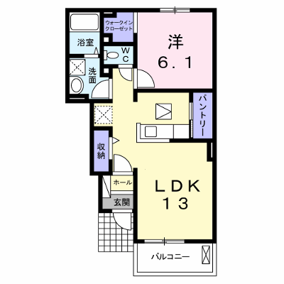 フィレンツェ 104【管理NO：1-020277901-01040】 ★家具家電は申し込み後に搬入します★ ★2026年10月中旬入居可能★の外観画像