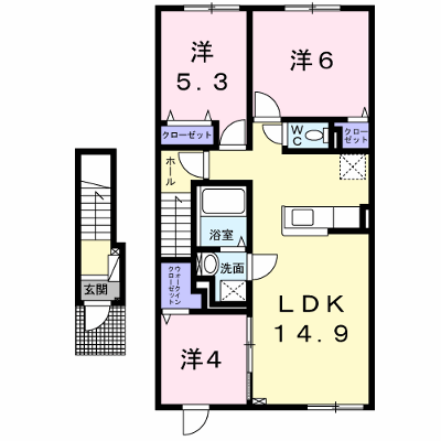 アポロ 204【管理NO：1-024613701-02040】 ★家具家電は申し込み後に搬入します★ ★2026年10月下旬入居可能★の外観画像