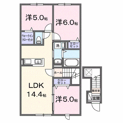 モエギノ杜ガーデンⅠ 201【管理NO：1-028849901-02010】 ★家具家電は申し込み後に搬入します★ ★2027年02月中旬入居可能★の外観画像