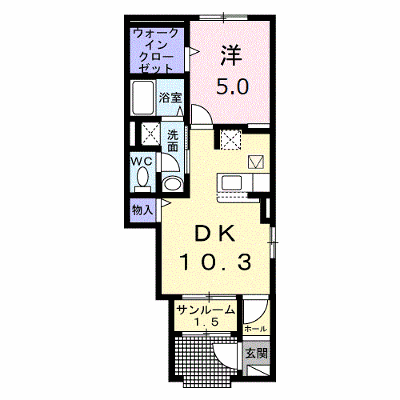 プラシード 106【管理NO：1-027662701-01060】 ★家具家電は申し込み後に搬入します★ ★2026年11月上旬入居可能★の外観画像