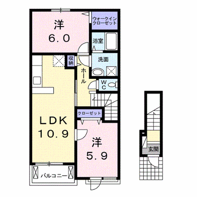 フェリーチェプレッソ佐沼 202【管理NO：1-020921201-02020】 ★家具家電は申し込み後に搬入します★ ★2026年11月中旬入居可能★の外観画像