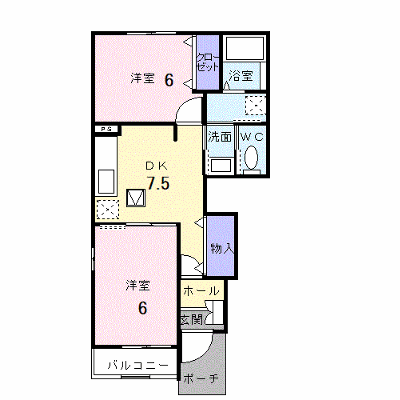 メゾンアルファⅠ 101【管理NO：1-012817001-01010】 ★家具家電は申し込み後に搬入します★ ★2026年11月上旬入居可能★の外観画像