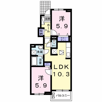 アルドールＧ 102【管理NO：1-020801702-01020】 ★家具家電は申し込み後に搬入します★ ★2026年10月上旬入居可能★の外観画像