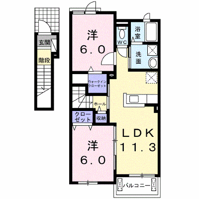 ＶＩＬＬＡ　ＥＳＰＯＩＲ　Ａ 202【管理NO：1-020481501-02020】 ★家具家電は申し込み後に搬入します★ ★2026年10月中旬入居可能★の外観画像