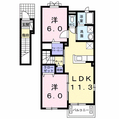 ＶＩＬＬＡ　ＥＳＰＯＩＲ　Ａ 201【管理NO：1-020481501-02010】 ★家具家電は申し込み後に搬入します★ ★2026年10月中旬入居可能★の外観画像