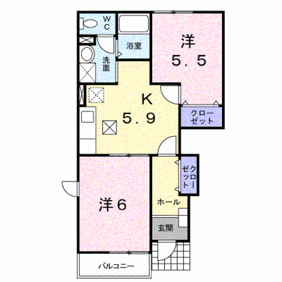 エミールＢ 101【管理NO：1-011085902-01010】 ★家具家電は申し込み後に搬入します★ ★2026年10月中旬入居可能★の外観画像