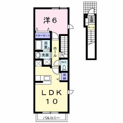 メゾン・プレインＤ 201【管理NO：1-012407801-02010】 ★家具家電は申し込み後に搬入します★ ★2026年10月下旬入居可能★の外観画像