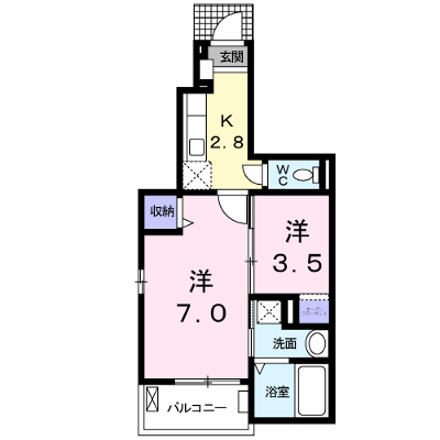 カレント 105【管理NO：1-018113401-01040】 ★家具家電は申し込み後に搬入します★ ★2026年12月下旬入居可能★の外観画像
