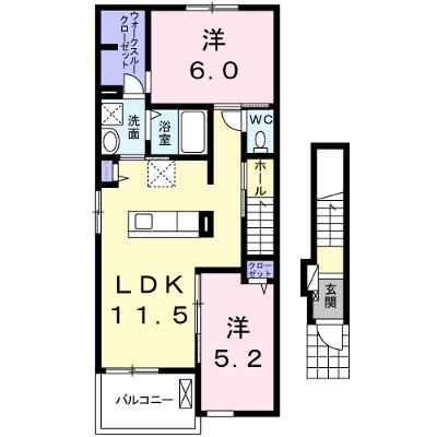 ルミナール 201【管理NO：1-025511601-02010】 ★家具家電は申し込み後に搬入します★ ★2026年10月下旬入居可能★の外観画像