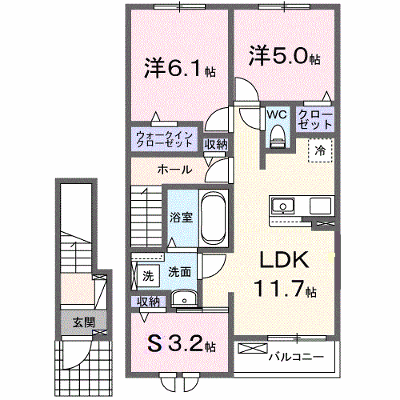 ロータス三室　Ｆ 203【管理NO：1-027709803-02030】 ★家具家電は申し込み後に搬入します★ ★2027年03月下旬入居可能★の外観画像