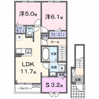 ロータス三室　Ｆ 202【管理NO：1-027709803-02020】 ★家具家電は申し込み後に搬入します★ ★2027年03月下旬入居可能★の外観画像