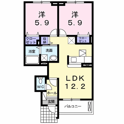 ベレーザＡ 102【管理NO：1-017141601-01020】 ★家具家電は申し込み後に搬入します★ ★2026年11月中旬入居可能★の外観画像