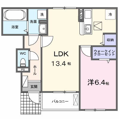 ブルック　フィールド　ＲＫ 103【管理NO：1-027499201-01030】 ★家具家電は申し込み後に搬入します★の外観画像