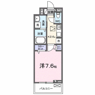 カンパニュール 104【管理NO：1-027542701-01040】 ★家具家電は申し込み後に搬入します★ ★2026年10月下旬入居可能★の外観画像