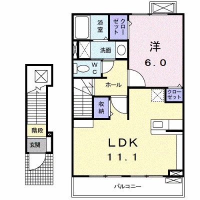 エスポワール 203【管理NO：1-015866901-02030】 ★家具家電は申し込み後に搬入します★の外観画像