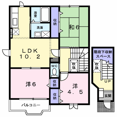 オリオンＡ 201【管理NO：1-010066901-02010】 ★家具家電は申し込み後に搬入します★ ★2026年10月中旬入居可能★の外観画像
