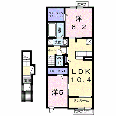 セブンヒルズガーデン上除 202【管理NO：1-025925701-02020】 ★家具家電は申し込み後に搬入します★ ★2026年11月中旬入居可能★の外観画像
