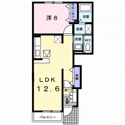 アルティプラーノⅢ 102【管理NO：1-013975601-01020】 ★家具家電は申し込み後に搬入します★ ★2026年10月中旬入居可能★の外観画像