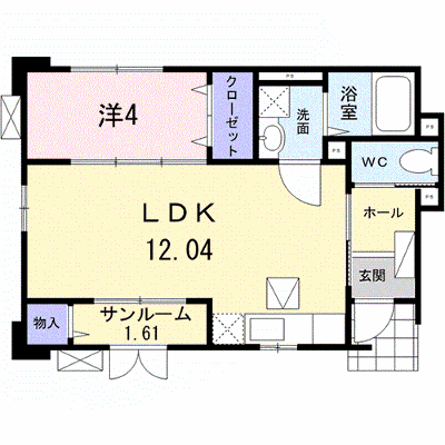 ソレイユⅢ 101【管理NO：1-024461901-01010】 ★家具家電は申し込み後に搬入します★ ★2026年11月下旬入居可能★の外観画像