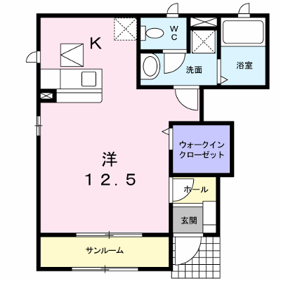 マロン 101【管理NO：1-017347401-01010】 ★家具家電は申し込み後に搬入します★ ★2026年10月下旬入居可能★の外観画像