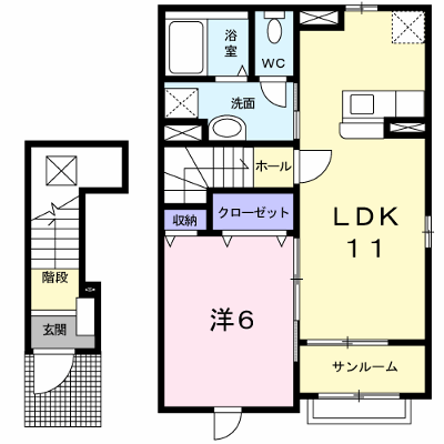 ドルチェ 204【管理NO：1-015910401-02040】 ★家具家電は申し込み後に搬入します★ ★2026年11月上旬入居可能★の外観画像