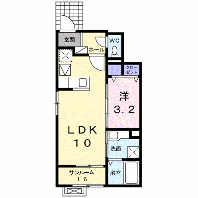 エルピス 105【管理NO：1-024375101-01050】 ★家具家電は申し込み後に搬入します★ ★2026年10月中旬入居可能★の外観画像
