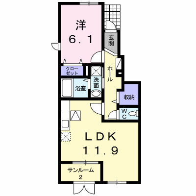 グランディール 104【管理NO：1-020846801-01040】 ★家具家電は申し込み後に搬入します★ ★2026年11月中旬入居可能★の外観画像