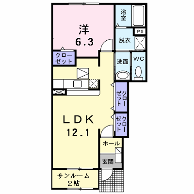 セリオ辰口 103【管理NO：1-013893901-01030】 ★家具家電は申し込み後に搬入します★ ★2026年11月中旬入居可能★の外観画像